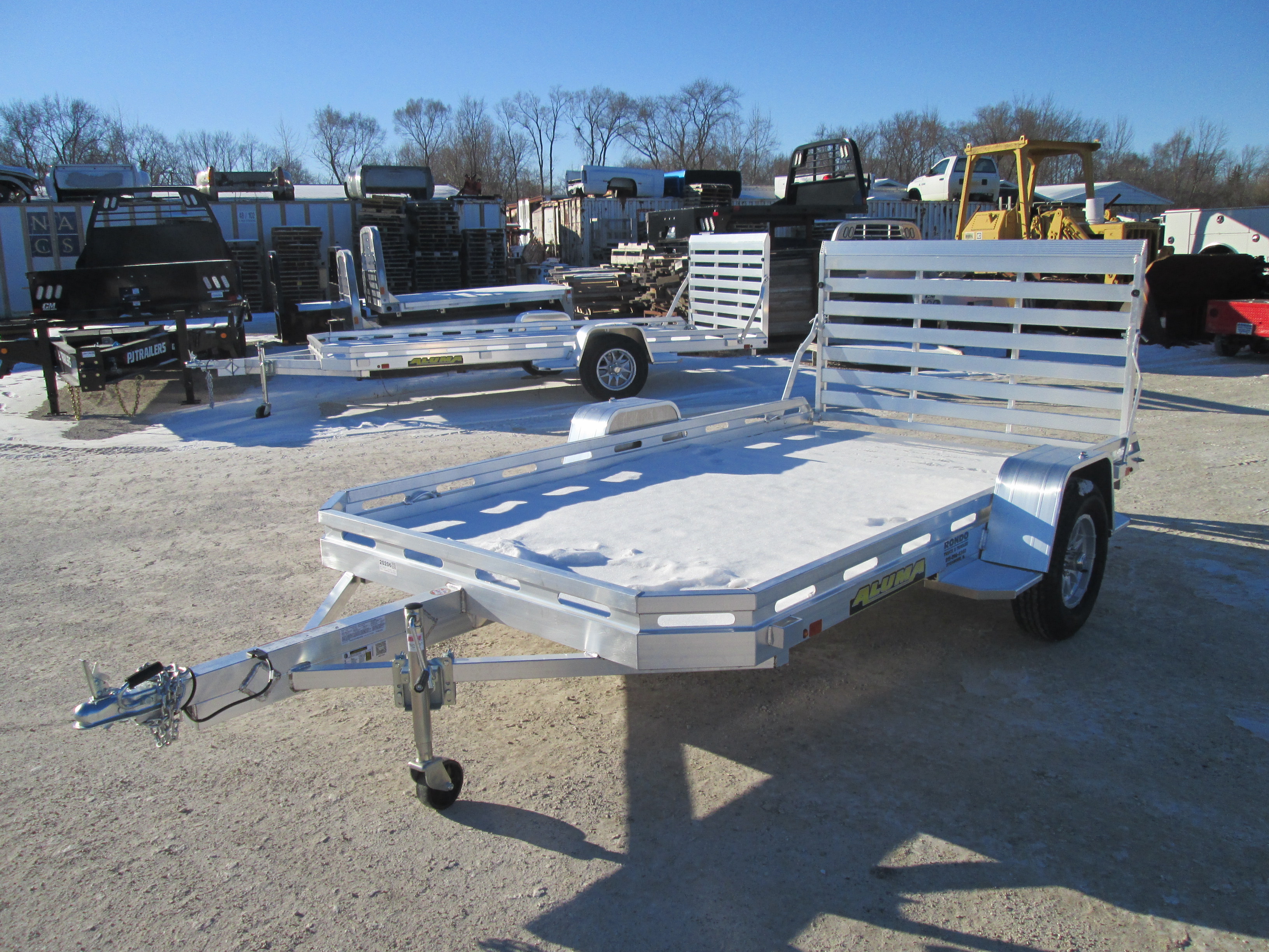 2027 Aluma 77x12  Aluminum Single Axle Utility 7712H-S-TG