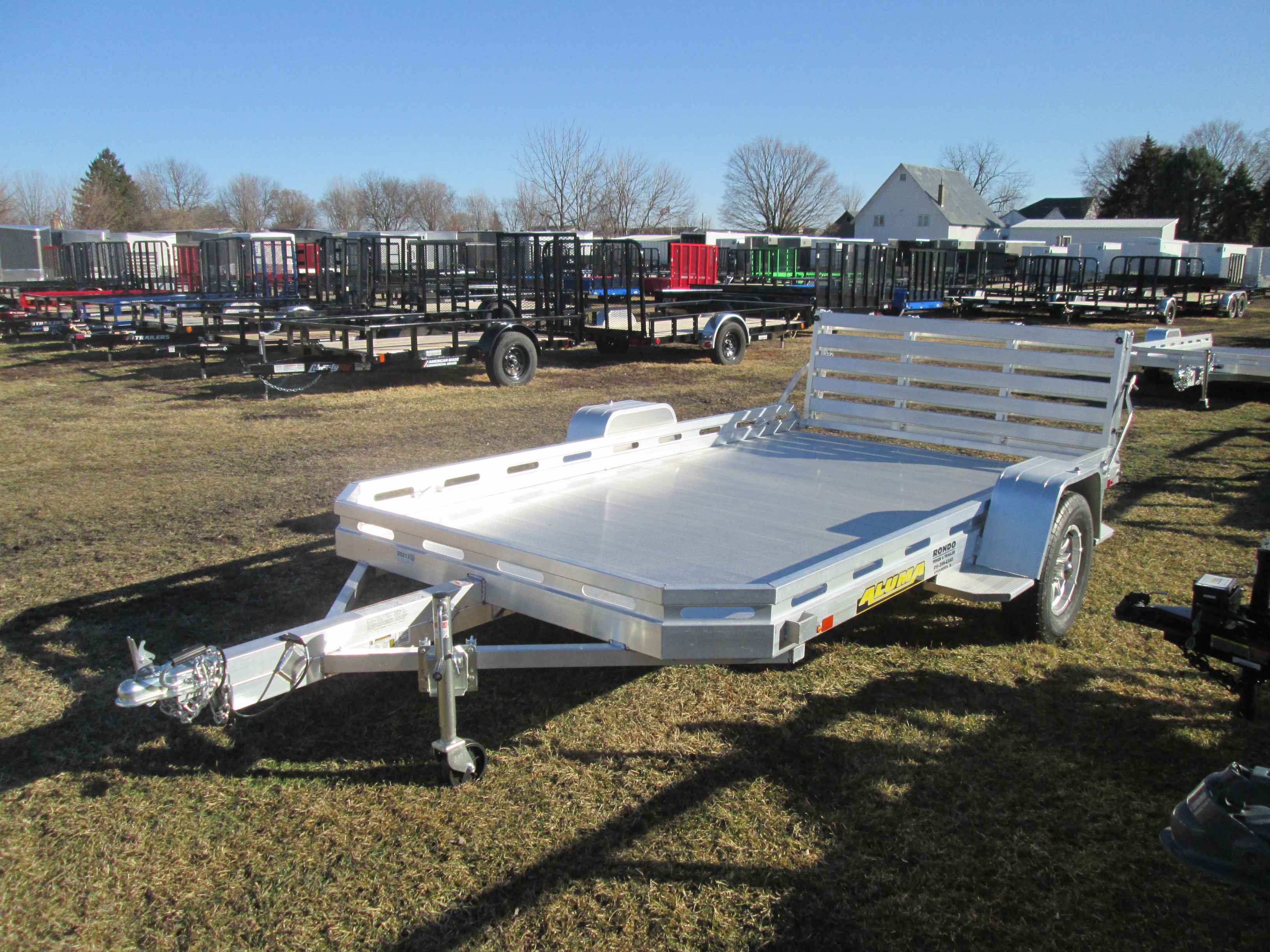 2026 Aluma 77x12  Aluminum Single Axle Utility 7712H-S-BT