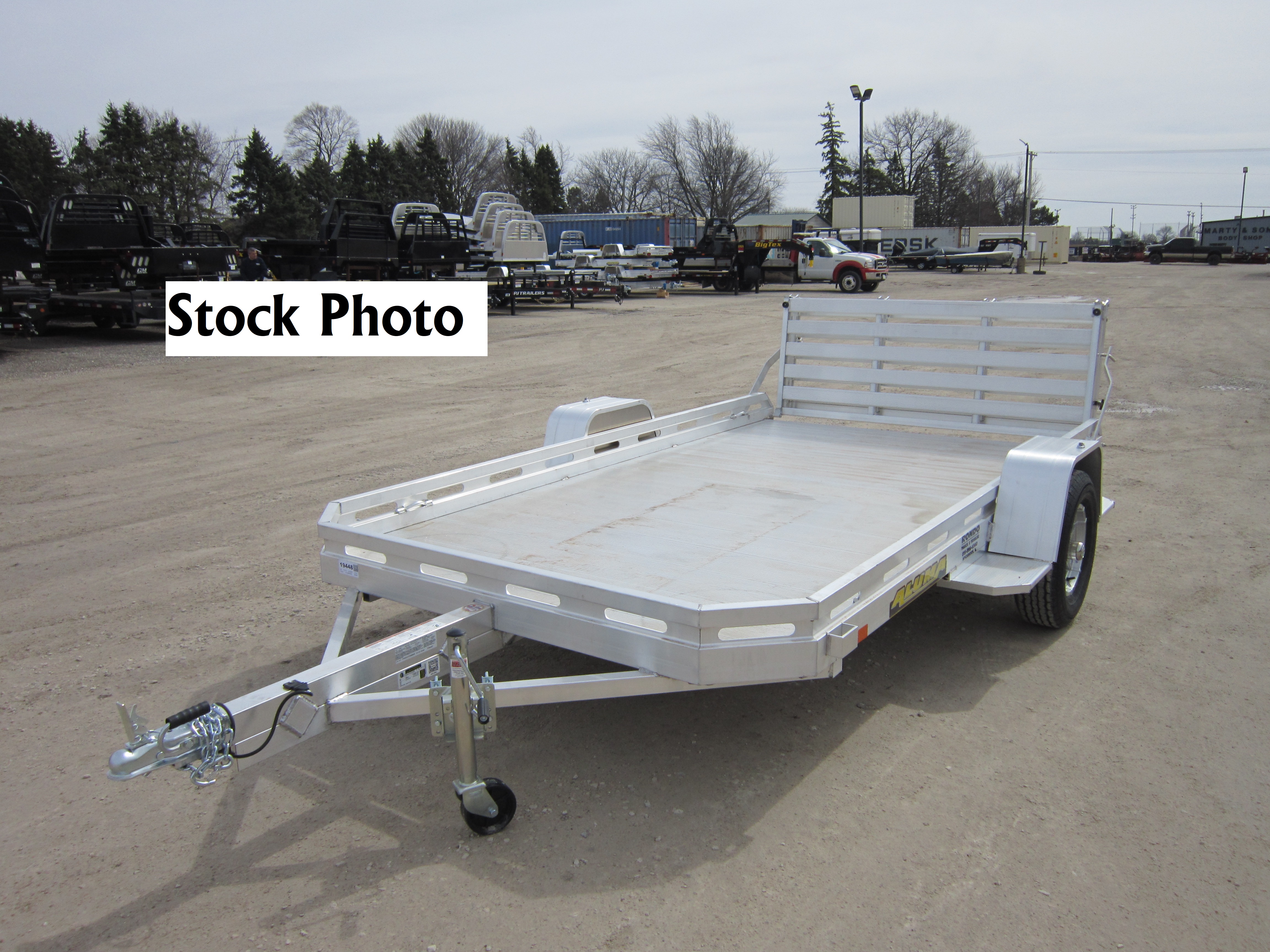 2026 Aluma 77x12  Aluminum Single Axle Utility 7712H-S-BT