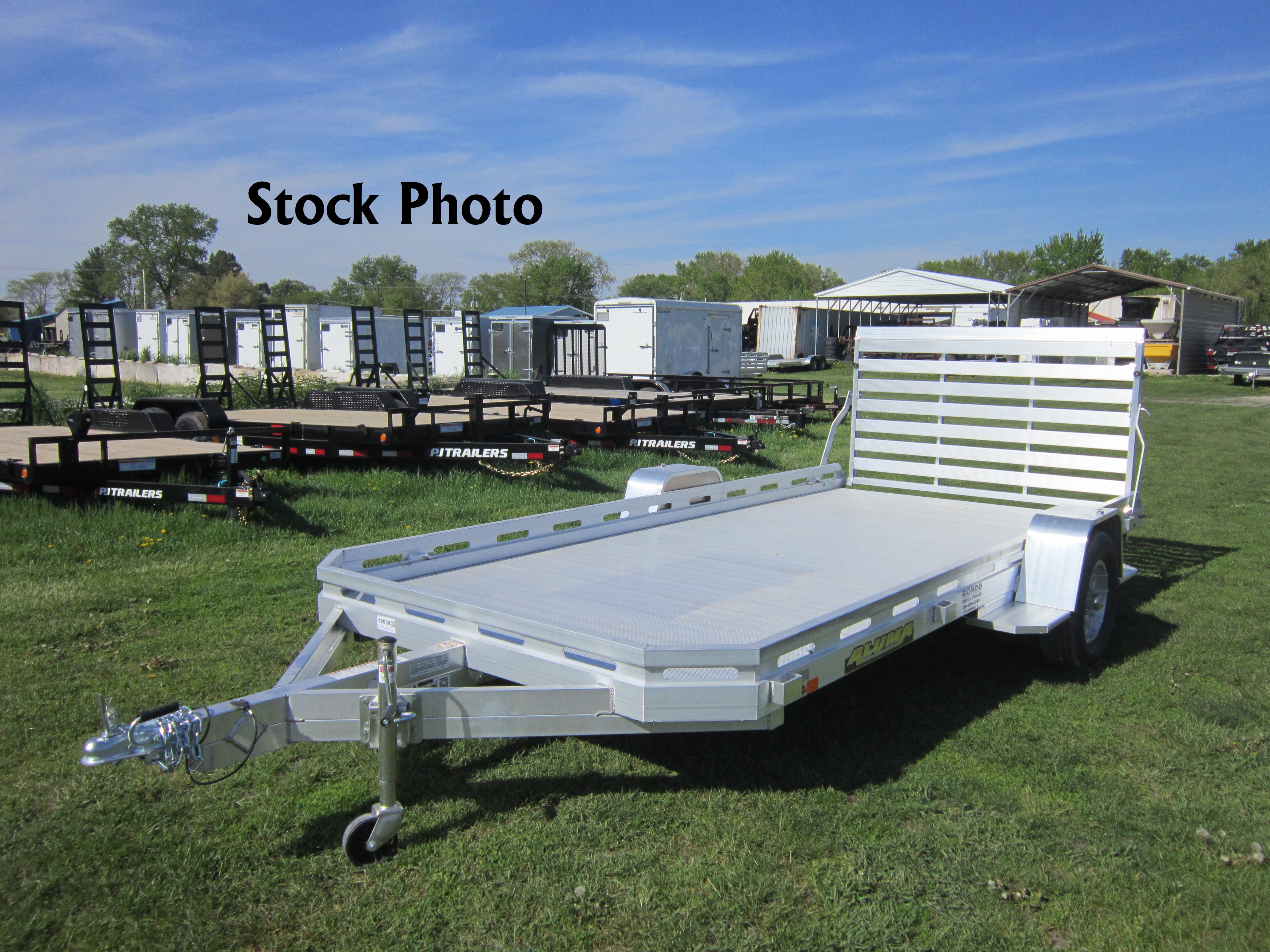 2026 Aluma 78x14  Aluminum Single Axle Utility 7814S-TG-TR