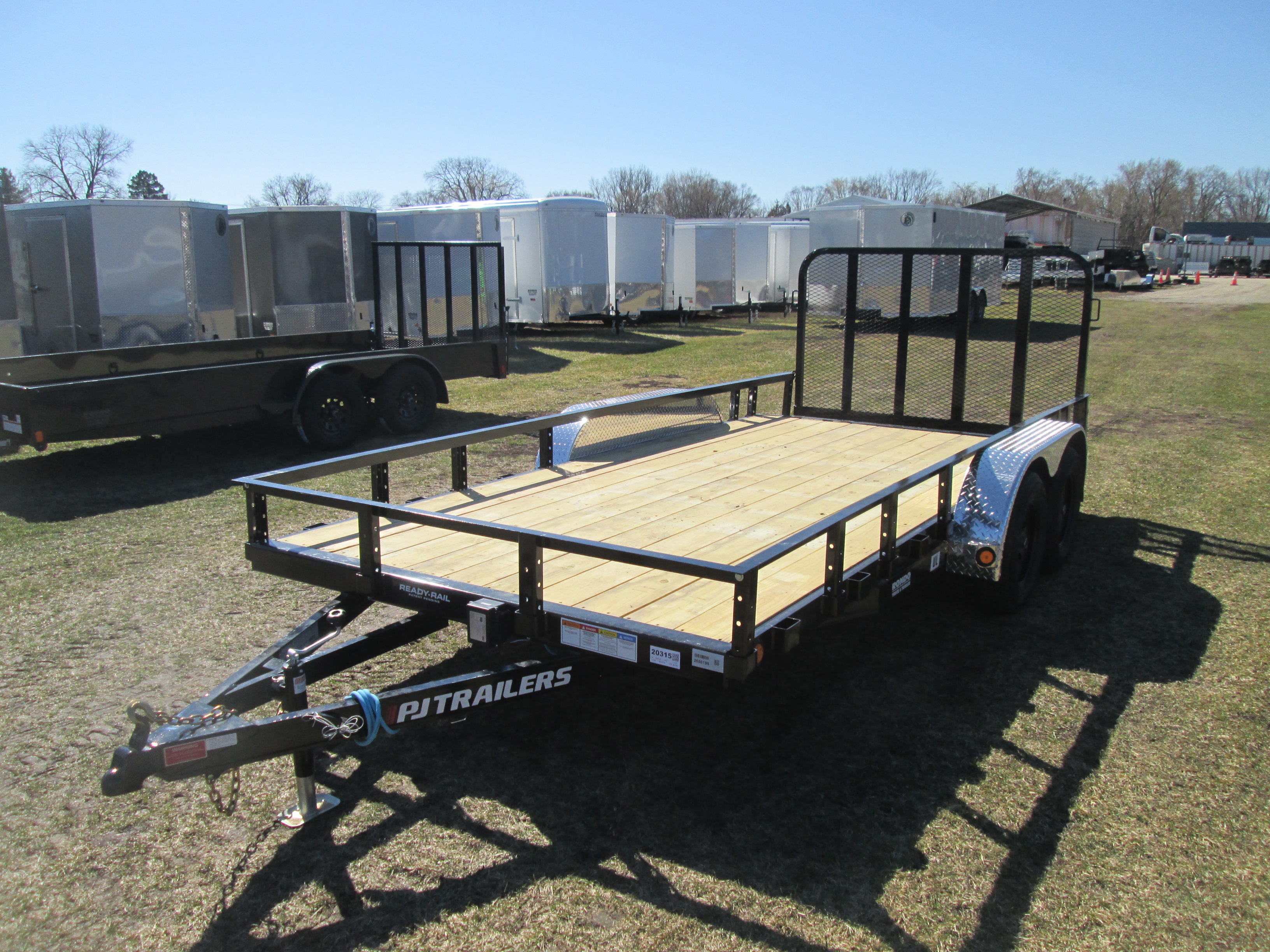 2026 PJ Trailer 83x16 UL Utility UL21632BSBK