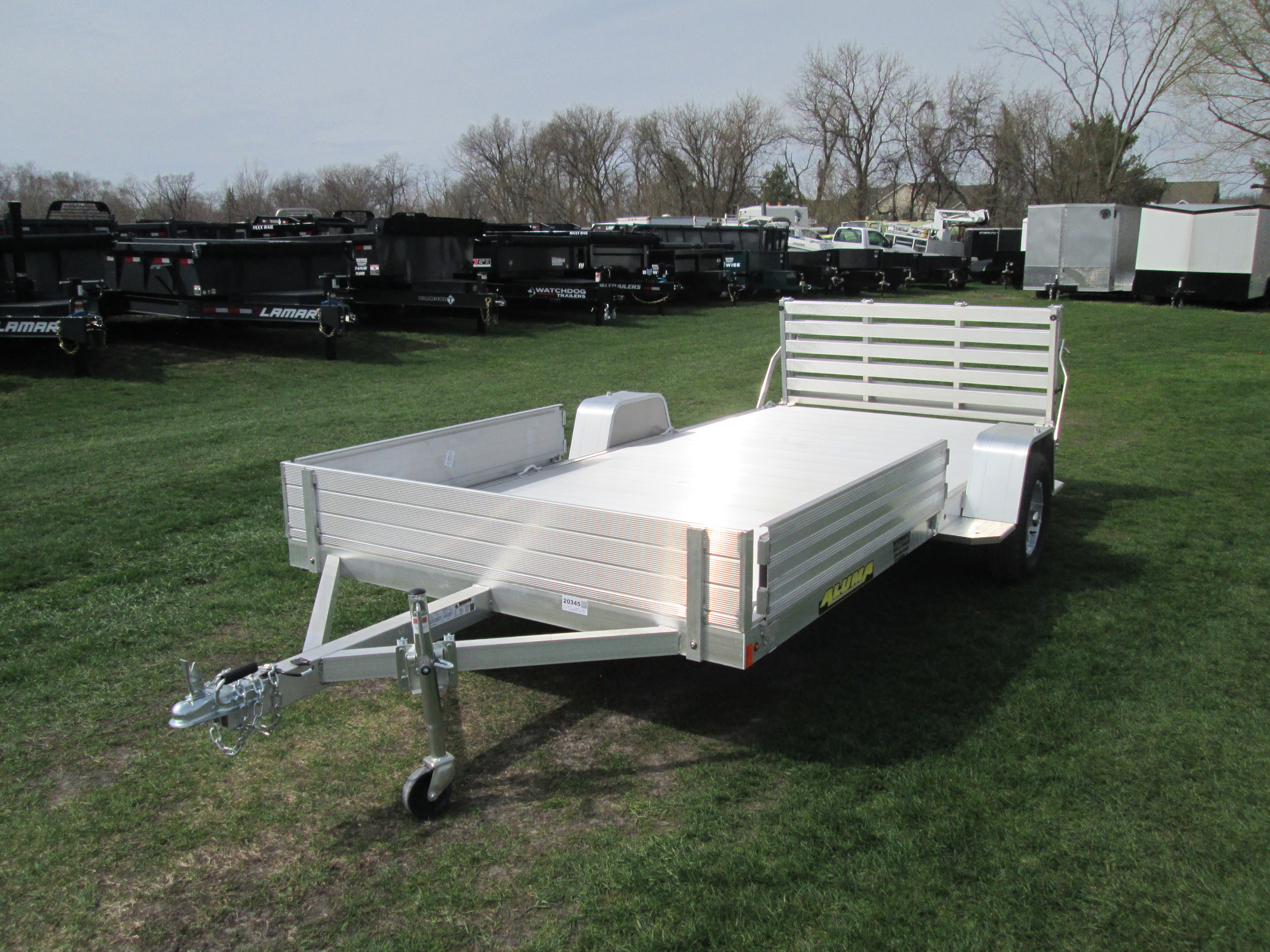 2027 Aluma 81x14  Aluminum Single Axle Utility 8114S-R-BT