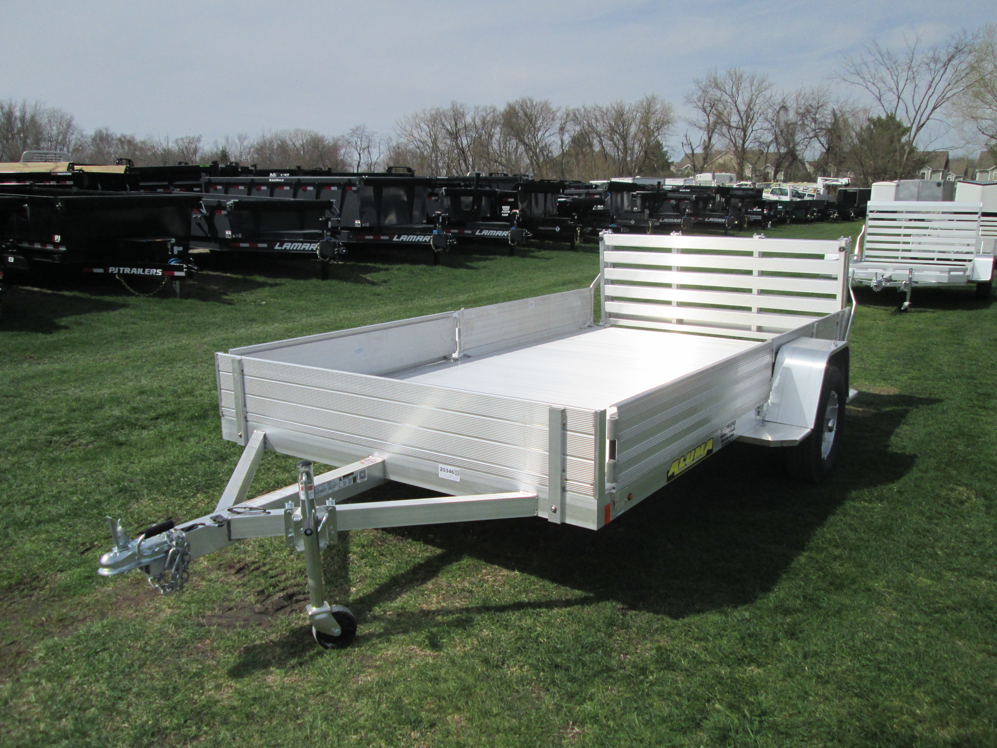 2027 Aluma 81x12  Aluminum Single Axle Utility 8112S-R-BT-SR