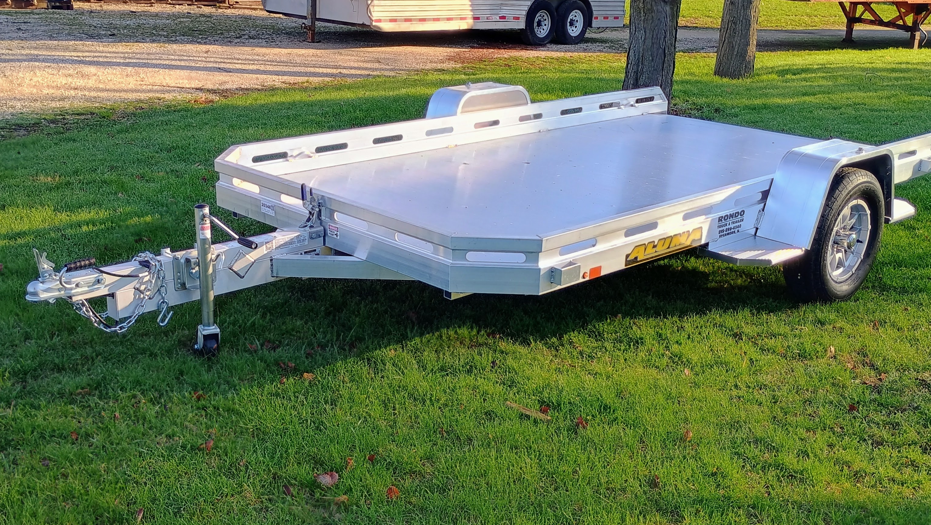 2027 Aluma 77x12  Aluminum Single Axle Utility 7712H-TILT-S