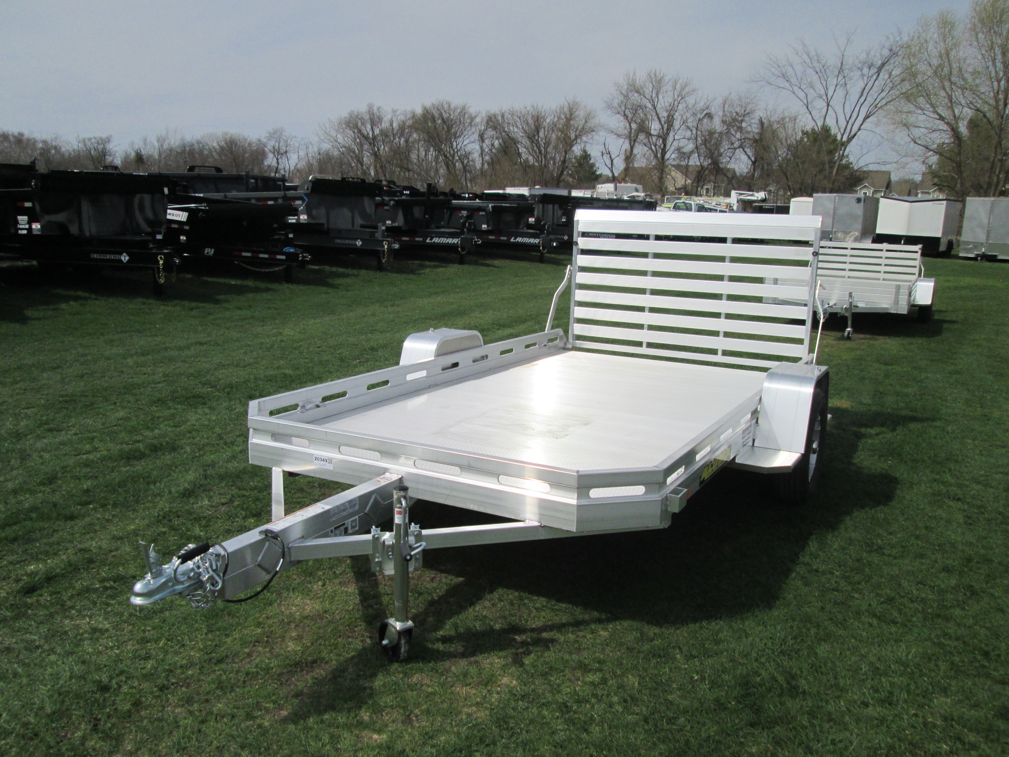 2027 Aluma 77x12  Aluminum Single Axle Utility 7712H-S-TG