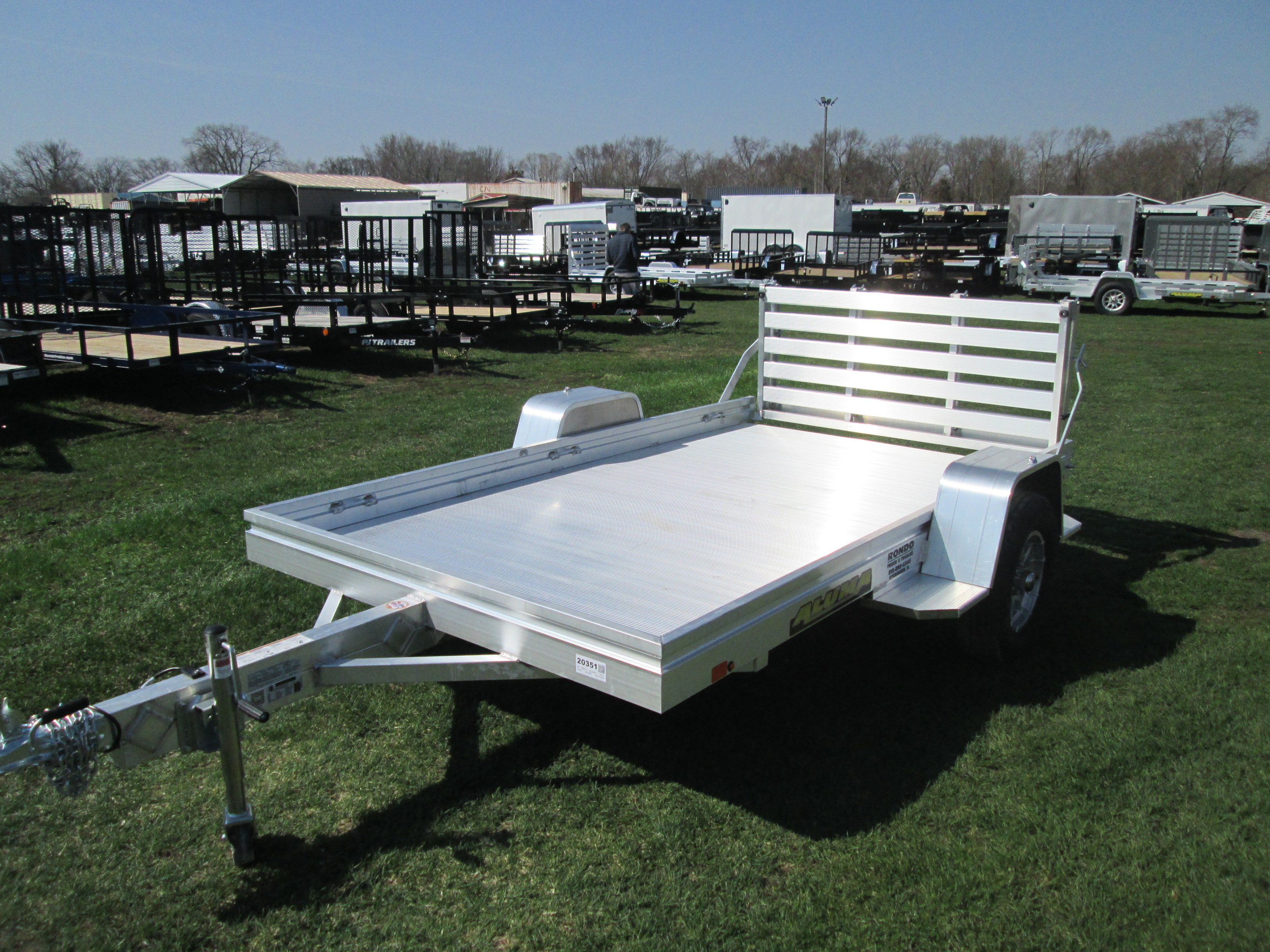 2027 Aluma 68x10  Aluminum Single Axle Utility 6810H-S-BT