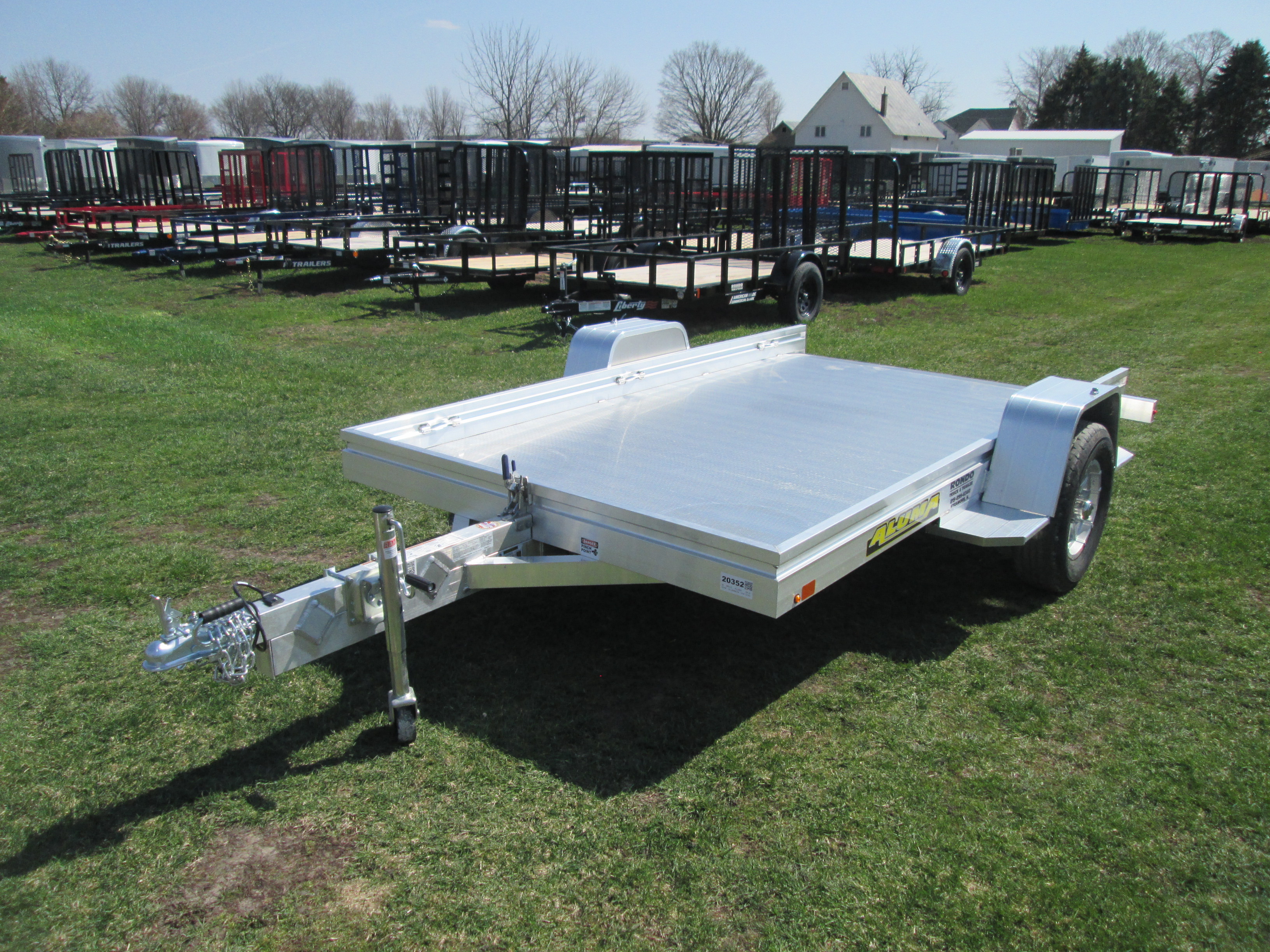 2027 Aluma 68x10  Aluminum Single Axle Utility 6810H-TILT-S