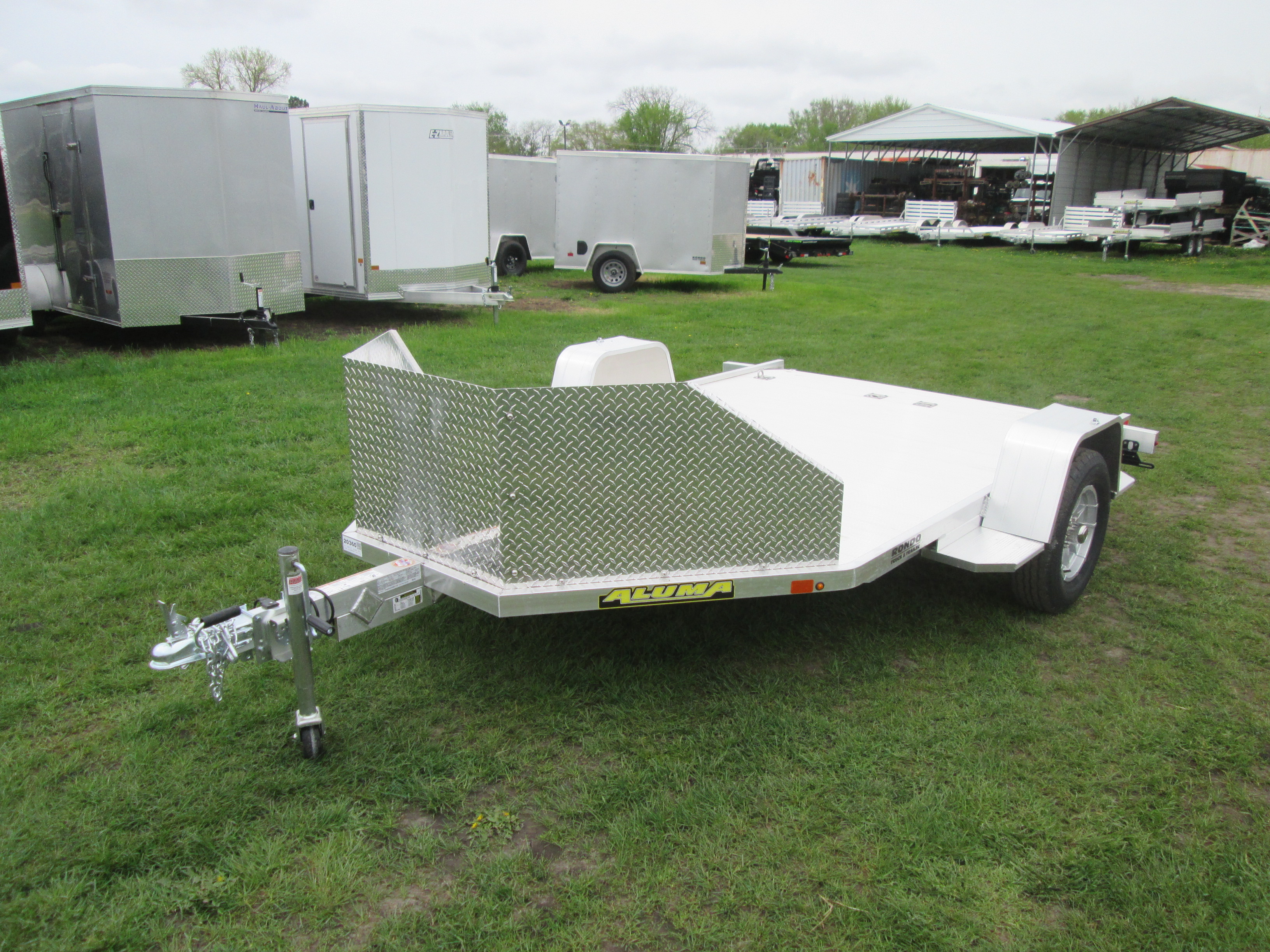 2027 Aluma 78x11.5  Aluminum Single Axle Utility MC210S-R-RTD