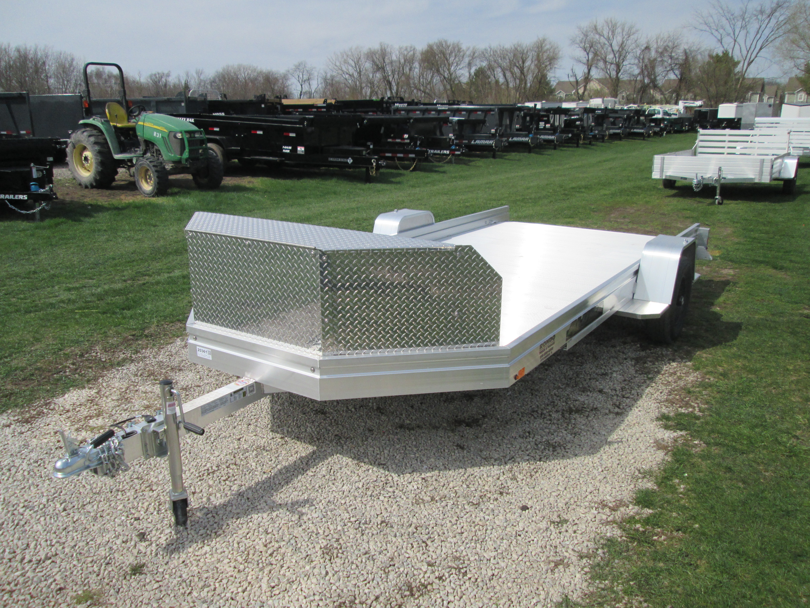 2027 Aluma 78x14  Aluminum Single Axle Utility UTR14S-R