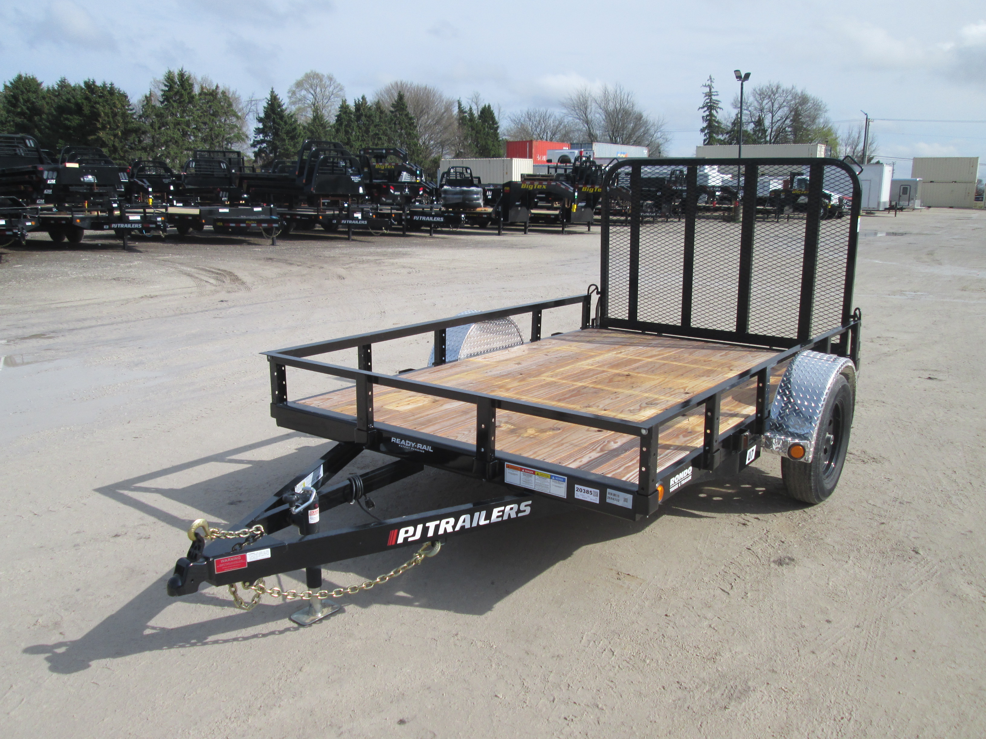 2026 PJ Trailer 77x10 U7 Single Axle Utility U721031DSFK