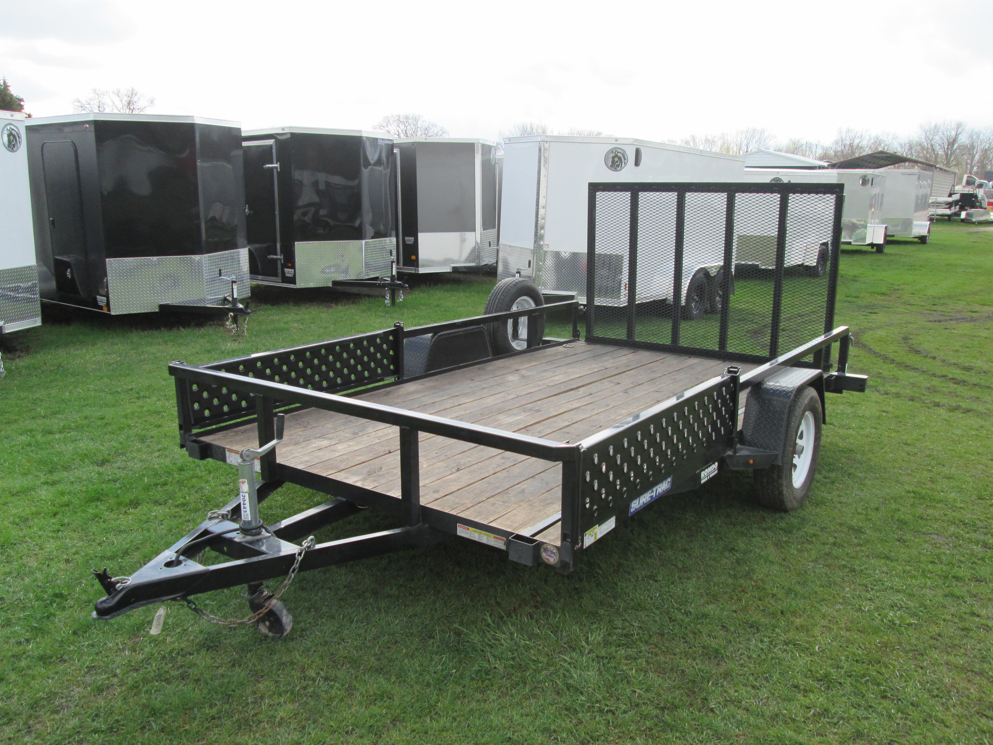 2017 Sure Trac 82x12  Single Axle Utility ST8212TATV-B-030