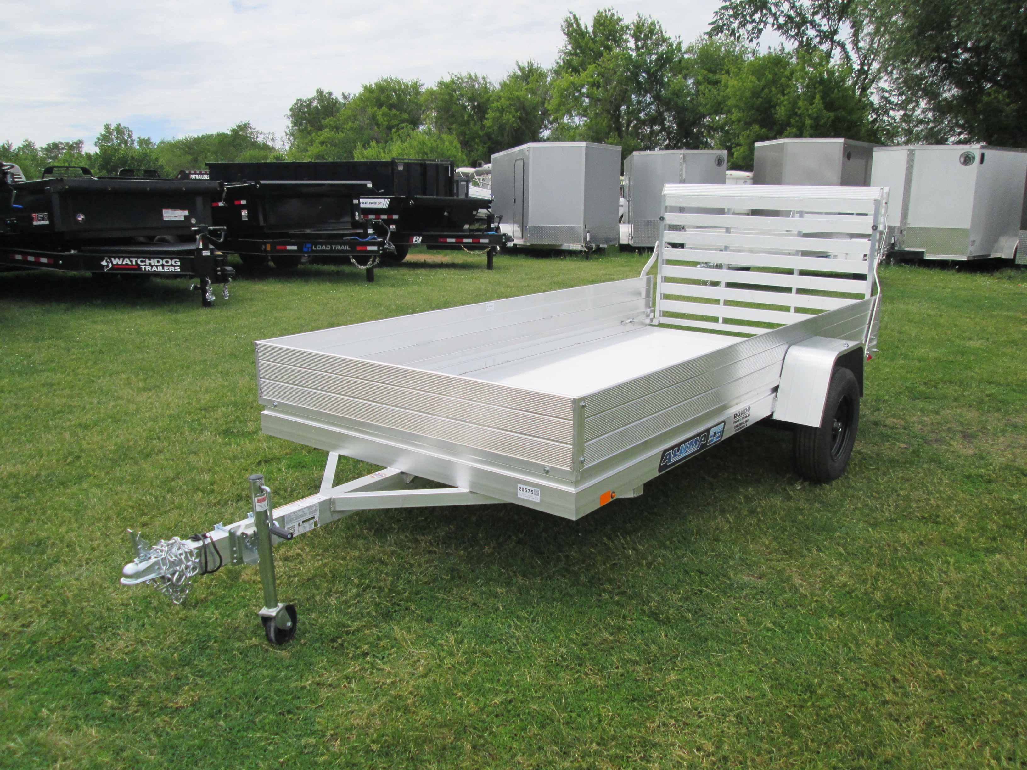 2027 Aluma 68x12  Aluminum Single Axle Utility 6812H-ESA-S-TG