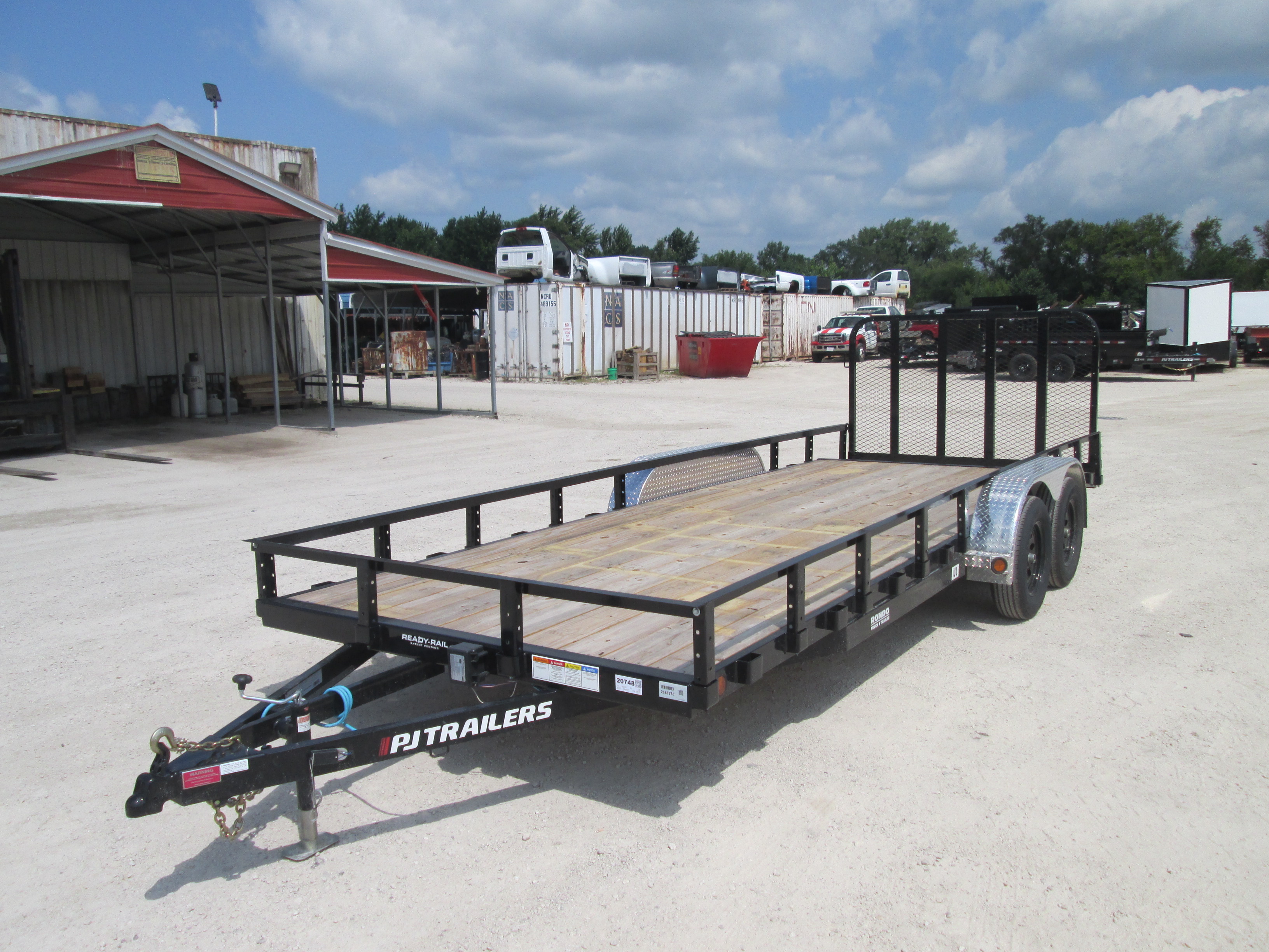 2027 PJ Trailer 83x20 UL Utility UL22032BSBK