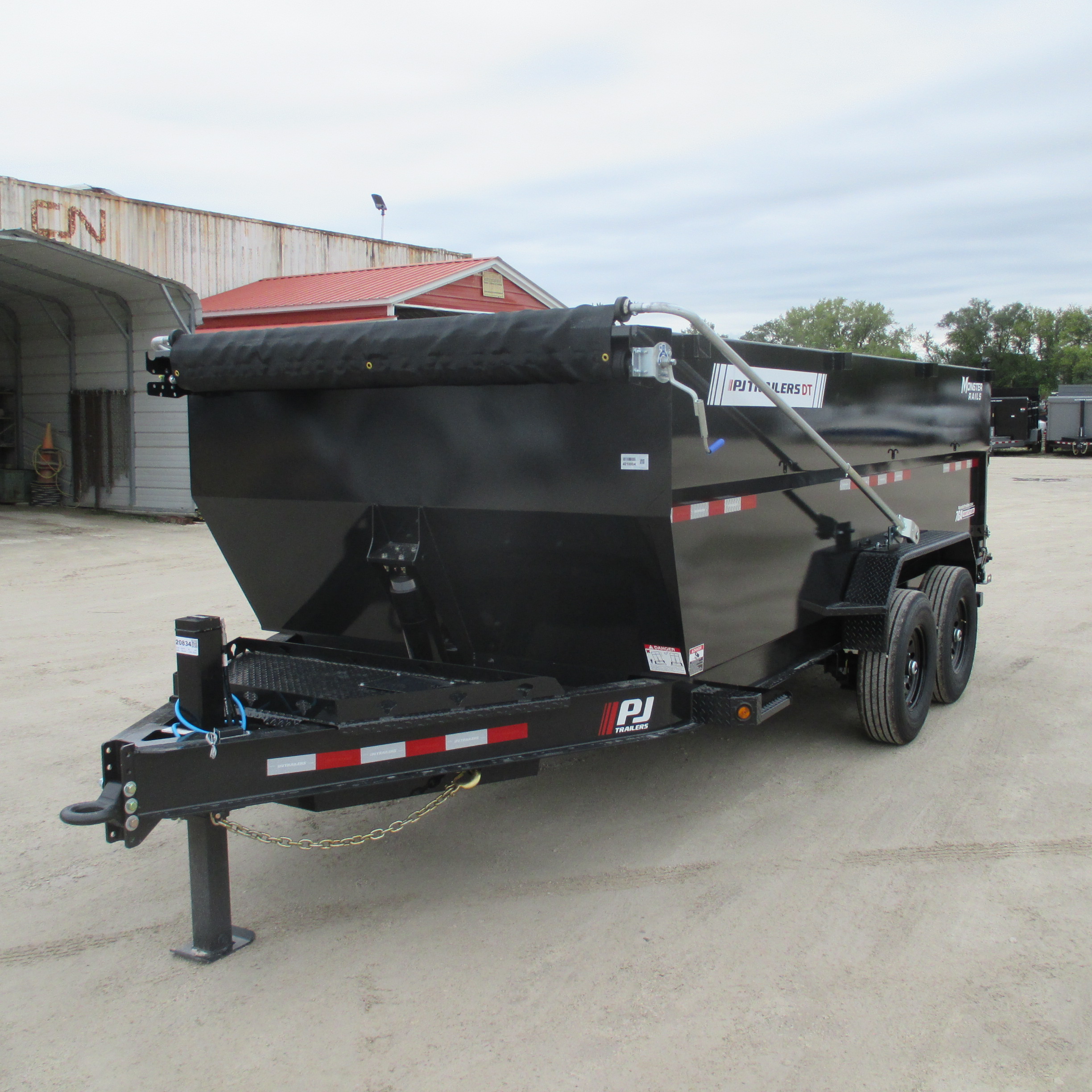 2027 PJ Trailer 83x16 DT Dump DT1J1692BSSK-SW04-VYGR