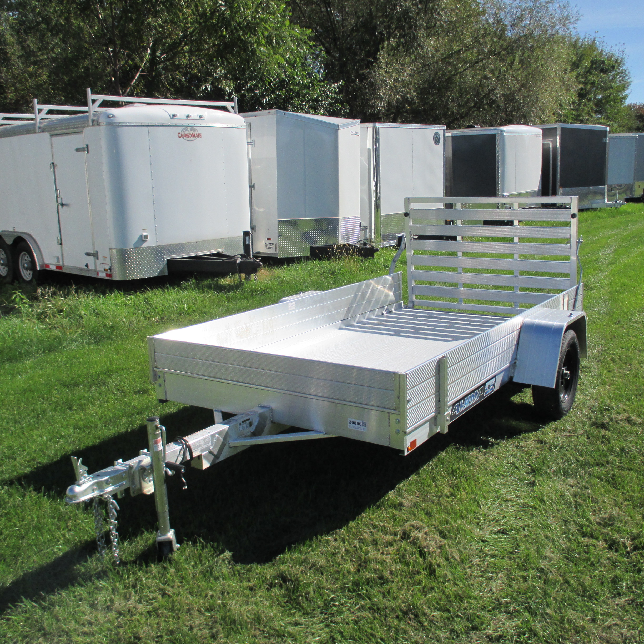 2027 Aluma 63x10  Aluminum Single Axle Utility 6310ESA-S-TG