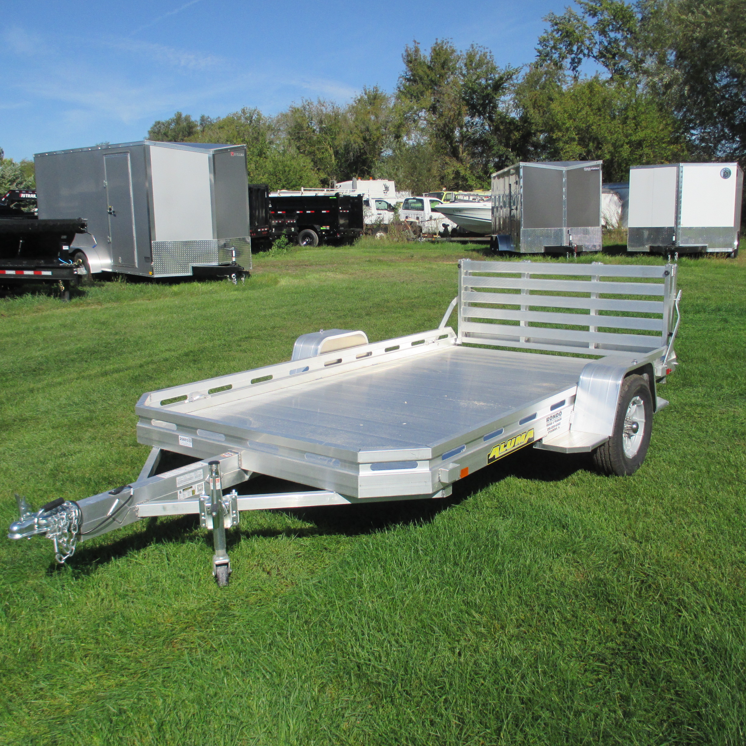 2027 Aluma 77x12  Aluminum Single Axle Utility 7712H-S-BT