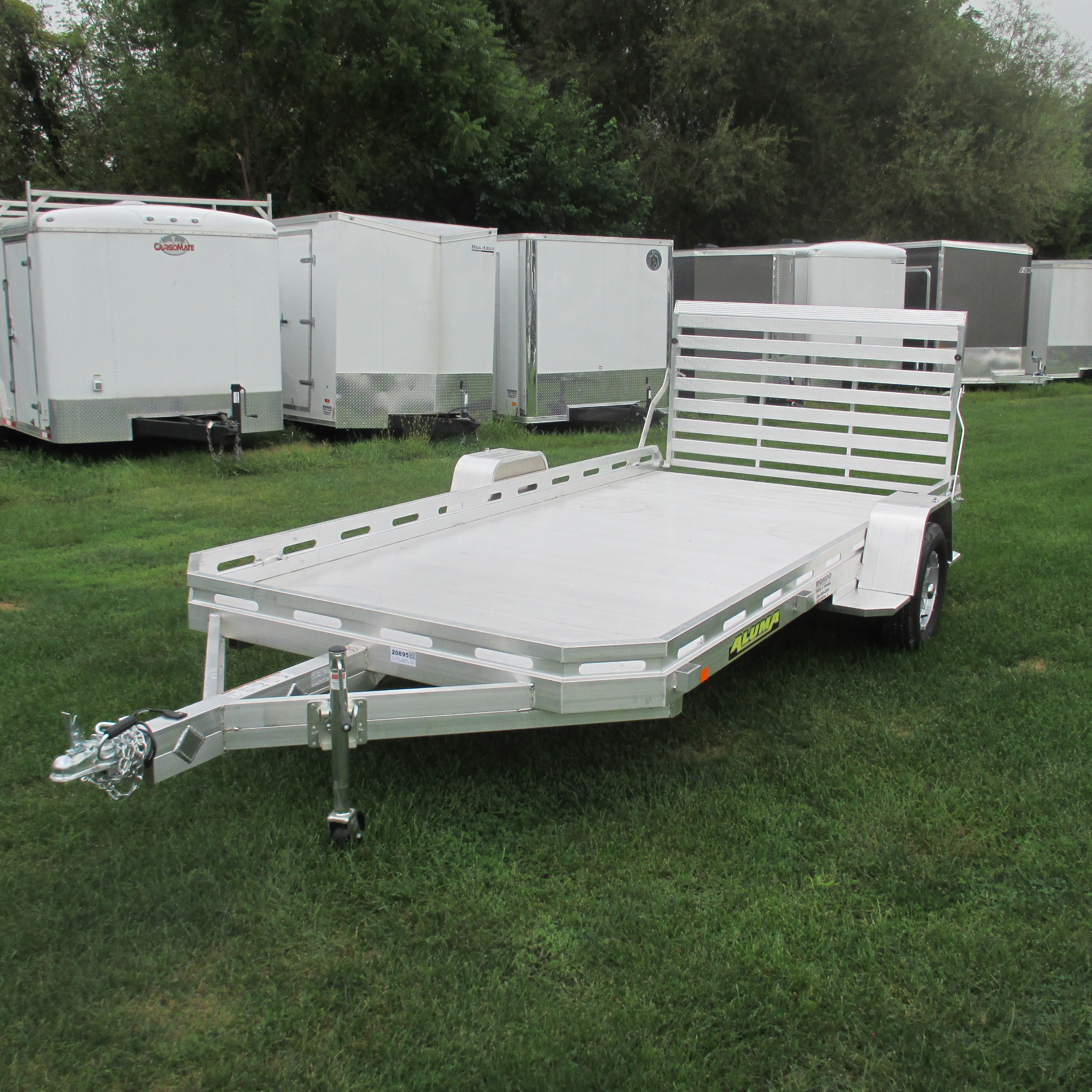 2027 Aluma 77.5x14  Aluminum Single Axle Utility 7814S-TG-TR