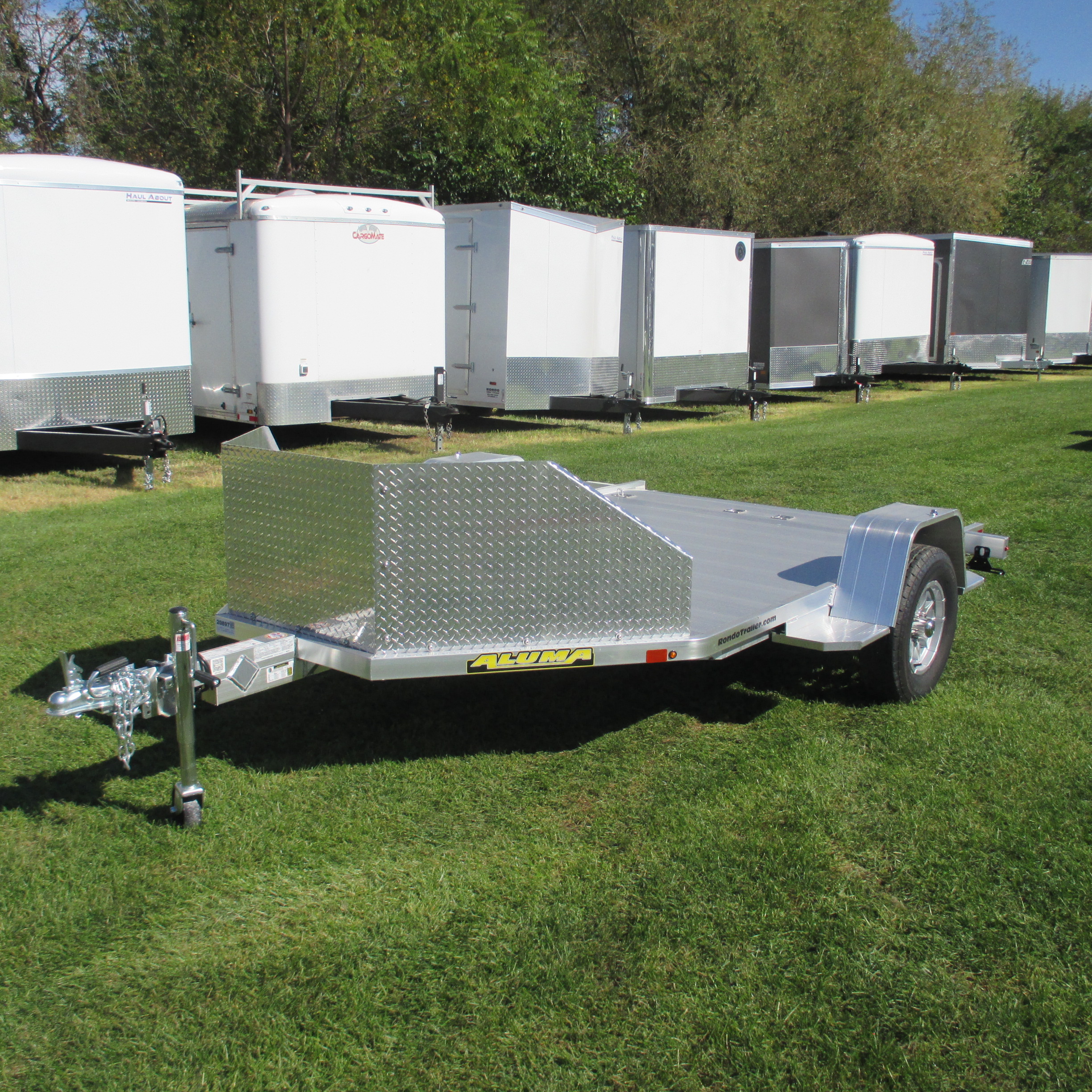 2027 Aluma 78x11.5  Aluminum Single Axle Utility MC210S-R-RTD