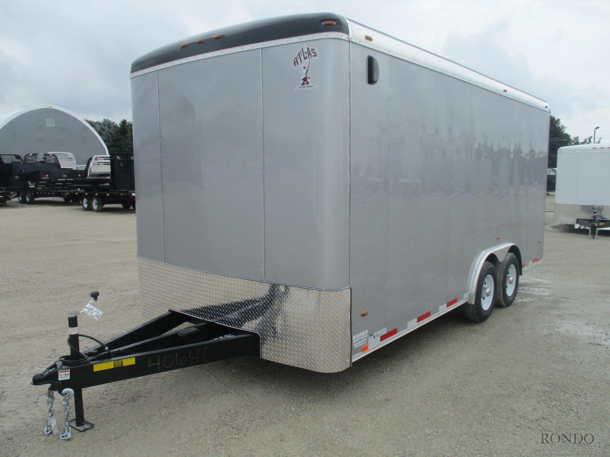 2019 Atlas 8x18' Enclosed Cargo AU818TA3-R :: Rondo Trailer