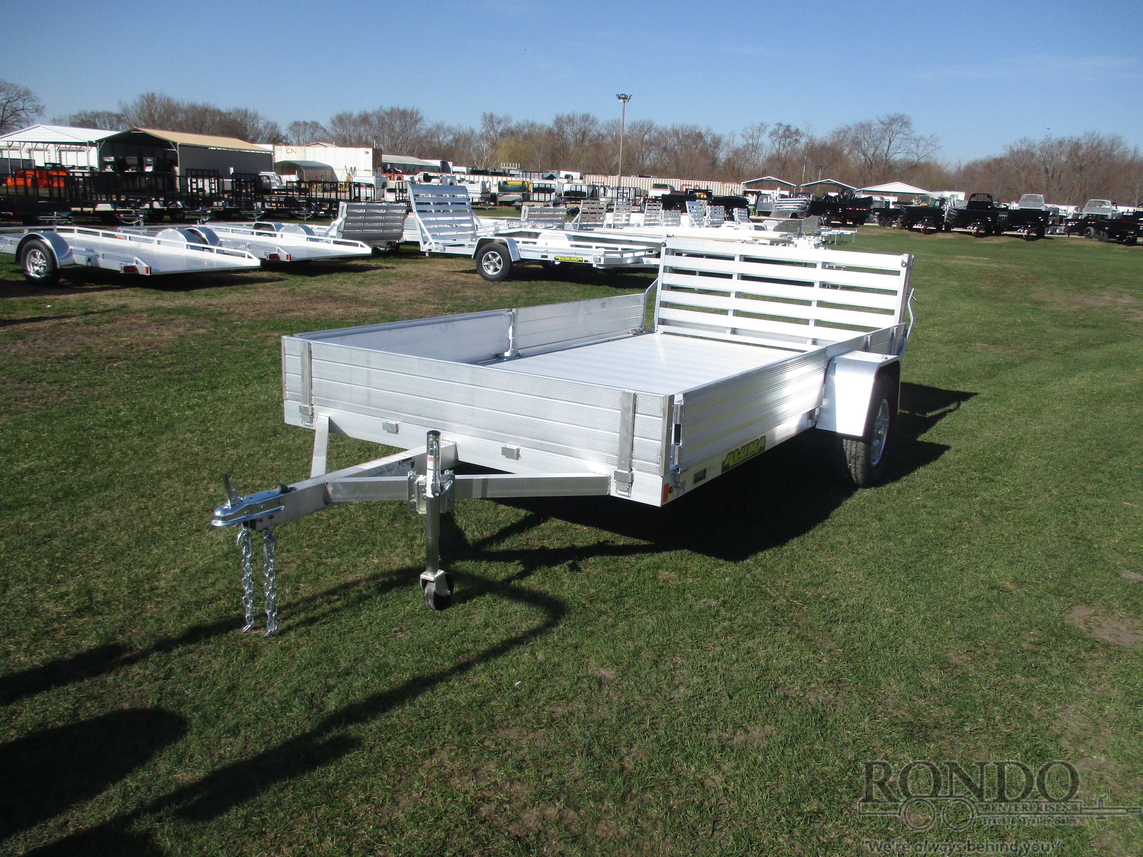 2022 Aluma 81x12' Aluminum Single Axle Utility 8112S-R-BT-SR