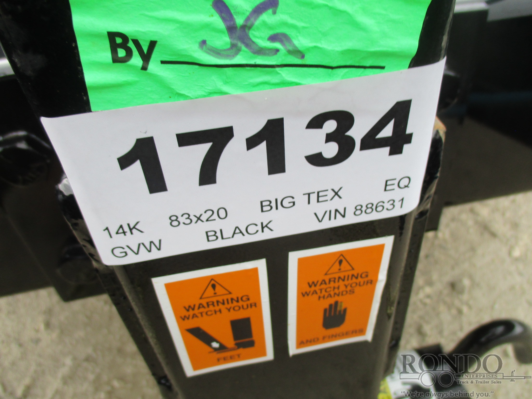 2022 Big Tex 83x20' Equipment 14ET-20BK-MR :: Rondo Trailer