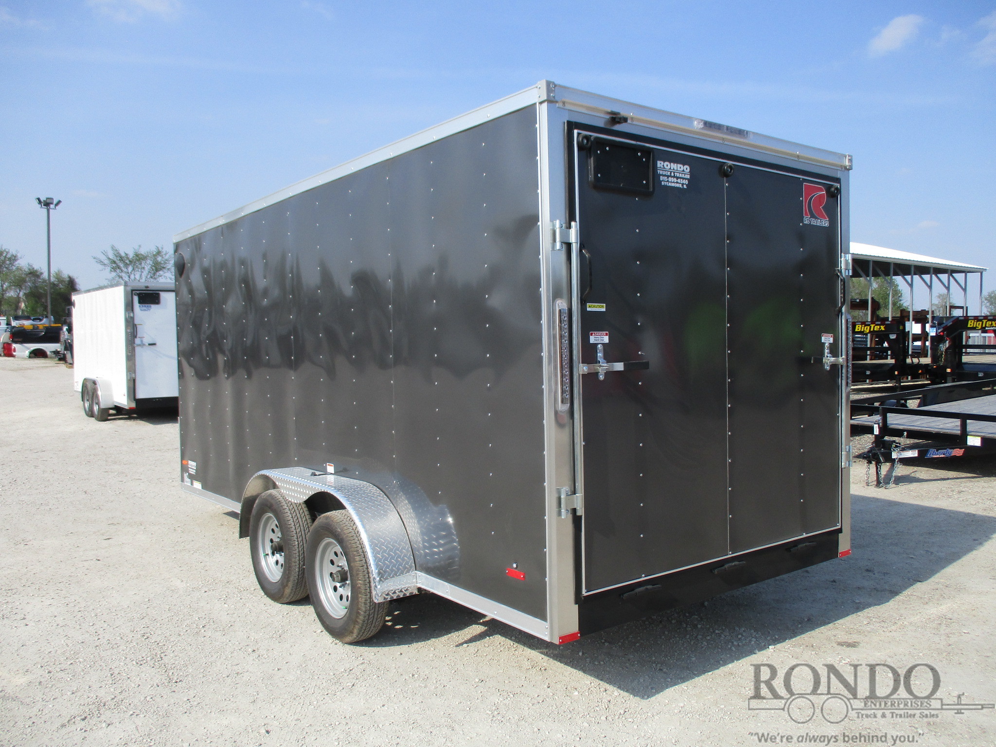 【アローとルー】 2023 RC Trailers 7x16' Enclosed Cargo RDLX 7X16TA2 :: Rondo Trailer