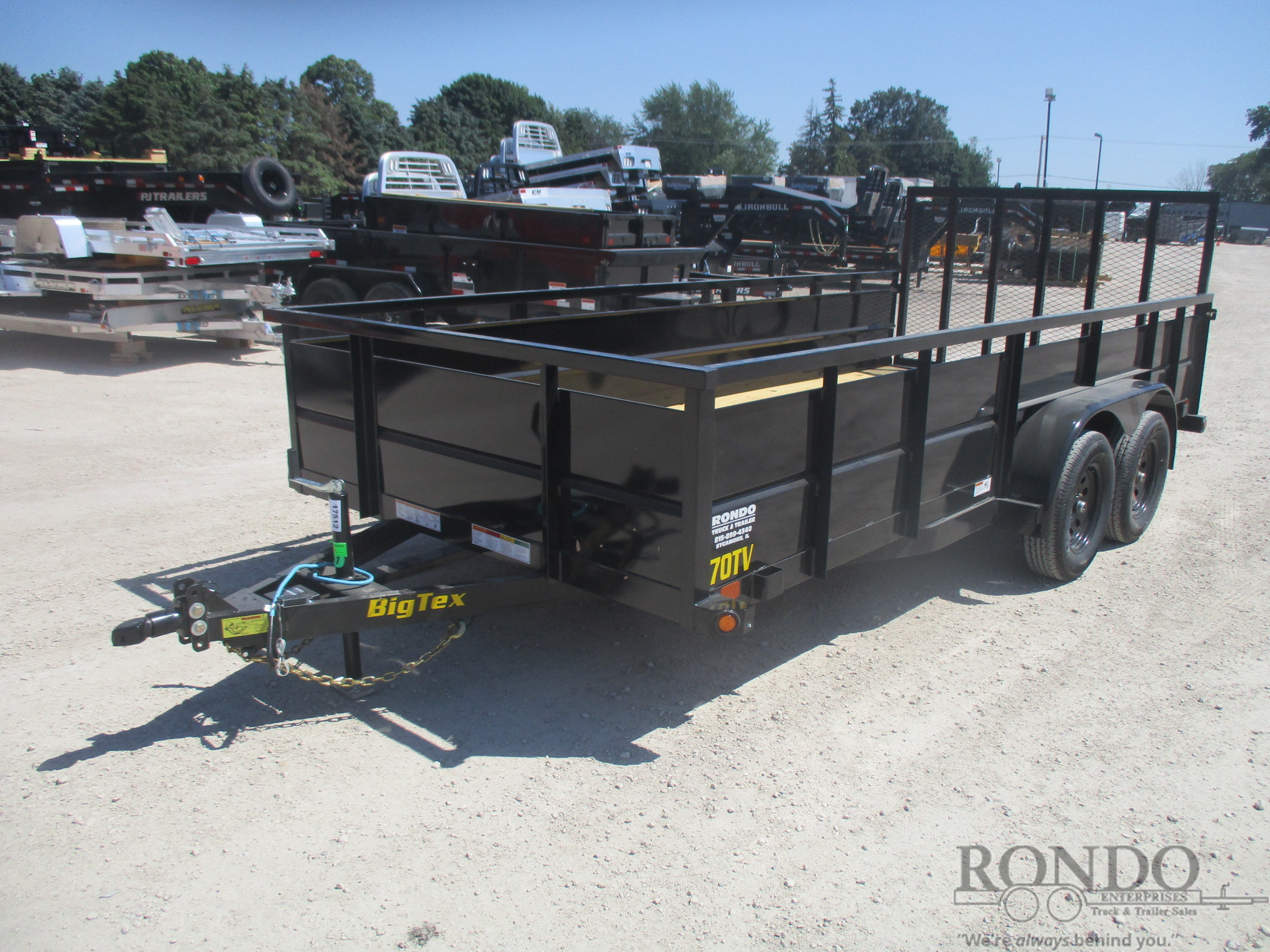 2023 Big Tex 83x16' Utility 70TV-16BK2B :: Rondo Trailer