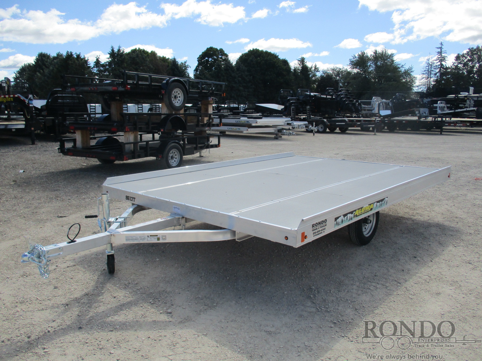 2023 Aluma 102x12' Snowmobile 8612TILT-S-12SL :: Rondo Trailer
