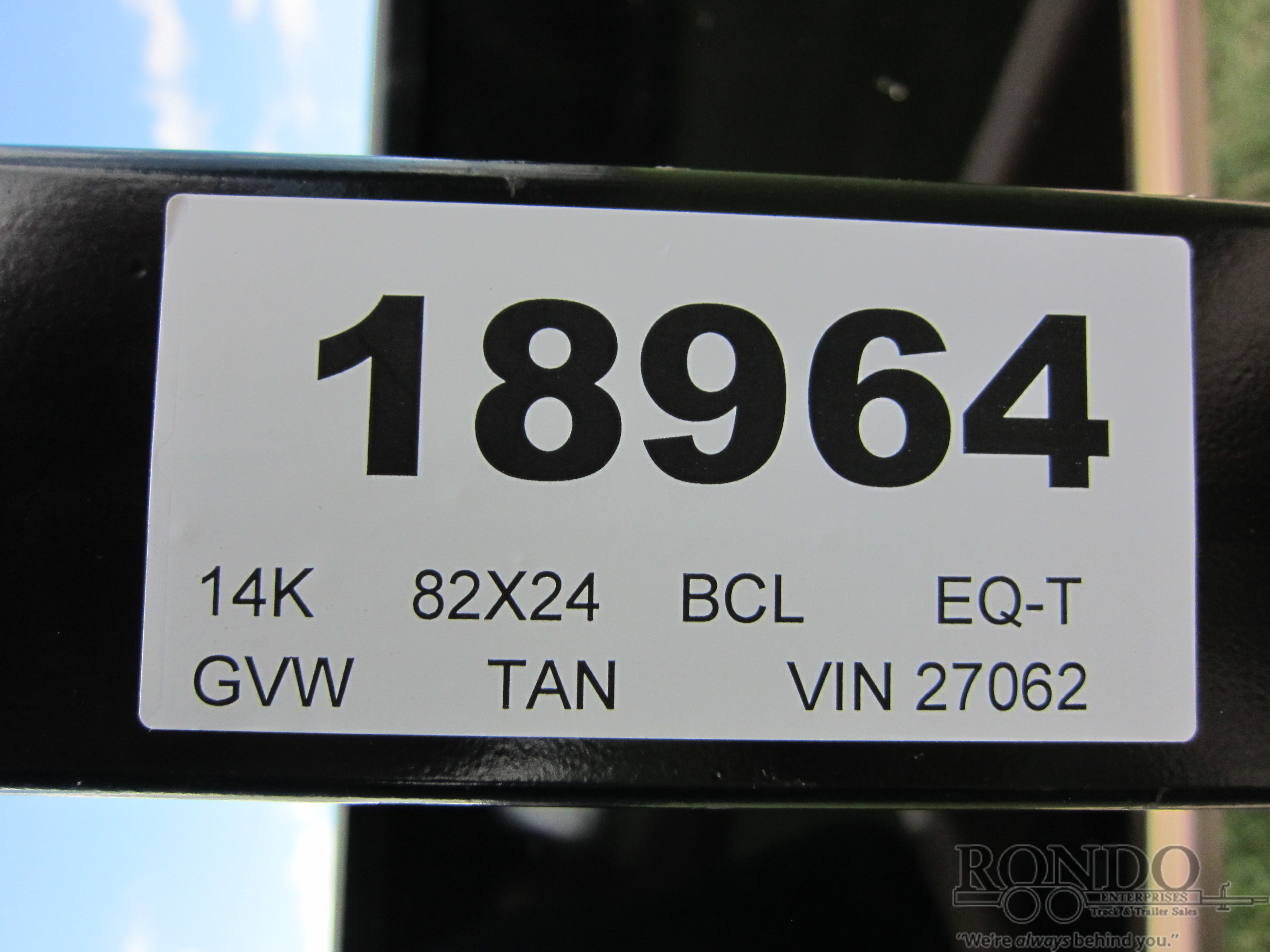 2024 BCL Fabrication 82x24' Equipment Tilt PT24 :: Rondo Trailer