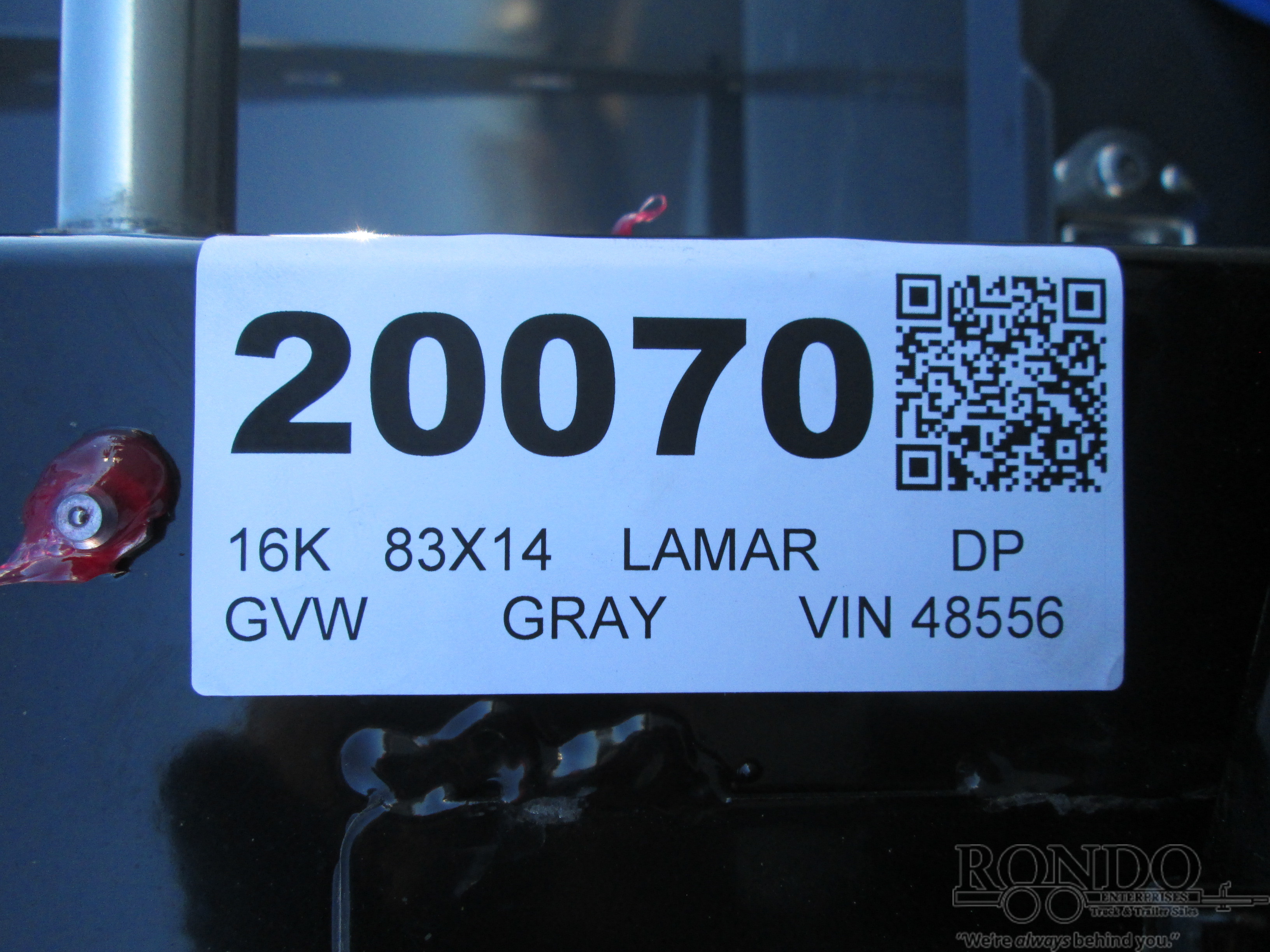 2026 Lamar 83x14' Dump DL831428 :: Rondo Trailer